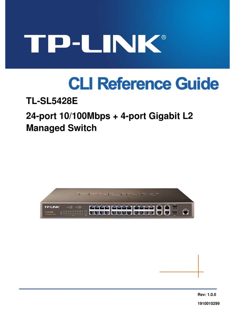 TP-Link JetStream TL-SL5428E Cli reference guide