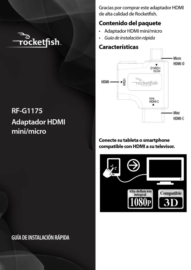 Rocket Fish RF-G1175 Guía De Instalación Rápida