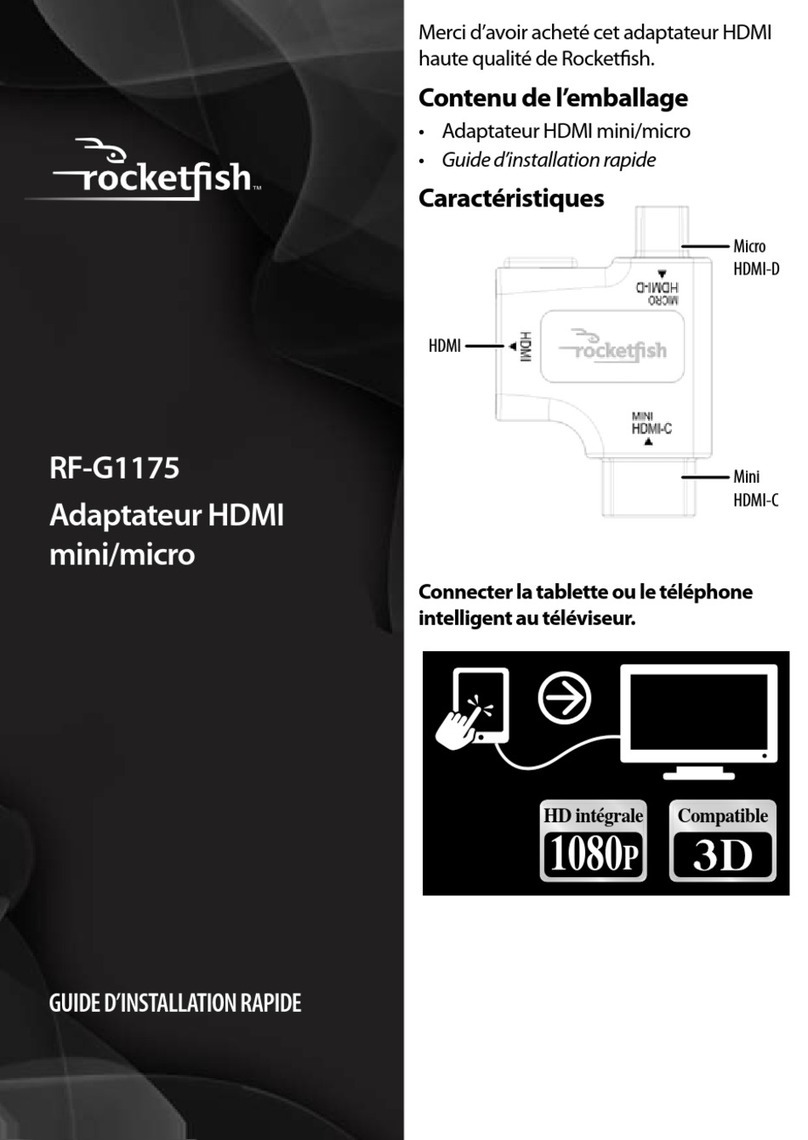 Rocket Fish RF-G1175 Installation and operation manual Rocket Fish RF-G1175 Installation and operation manual