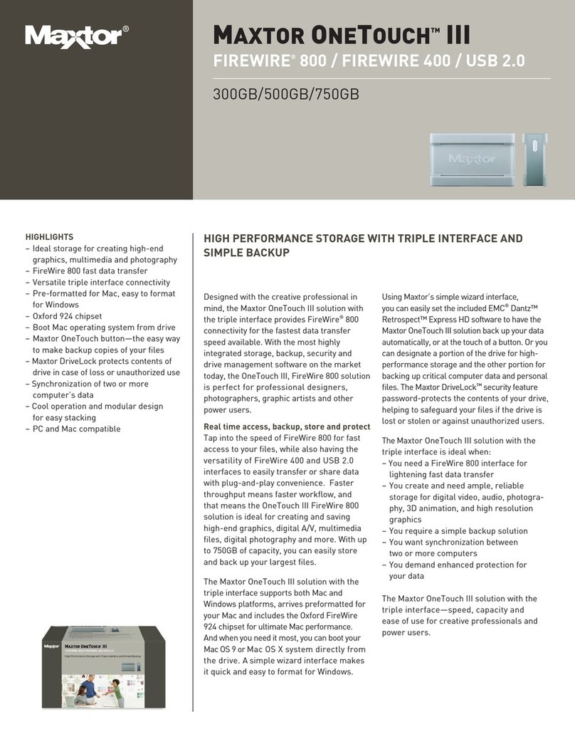 Seagate OneTouch III User manual