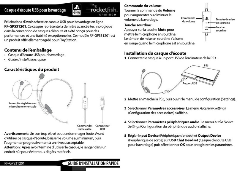 Rocket Fish RF-GPS31201 Installation and operation manual Rocket Fish RF-GPS31201 Installation and operation manual