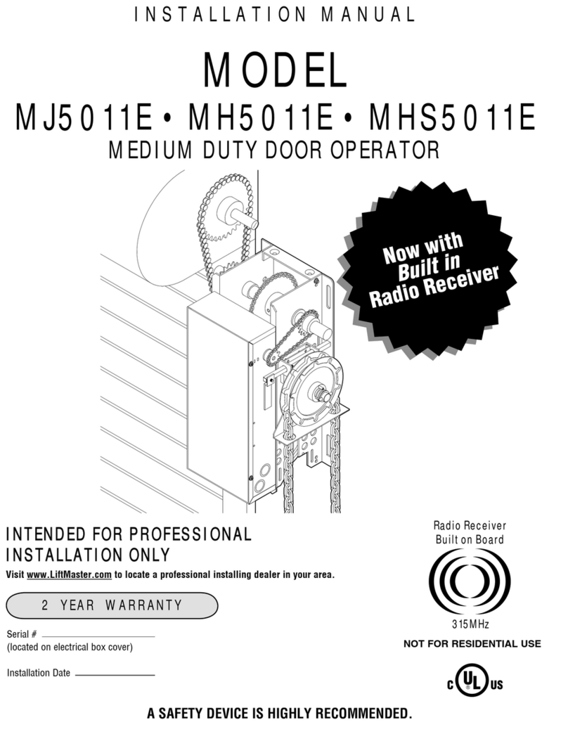 Chamberlain MHS User manual