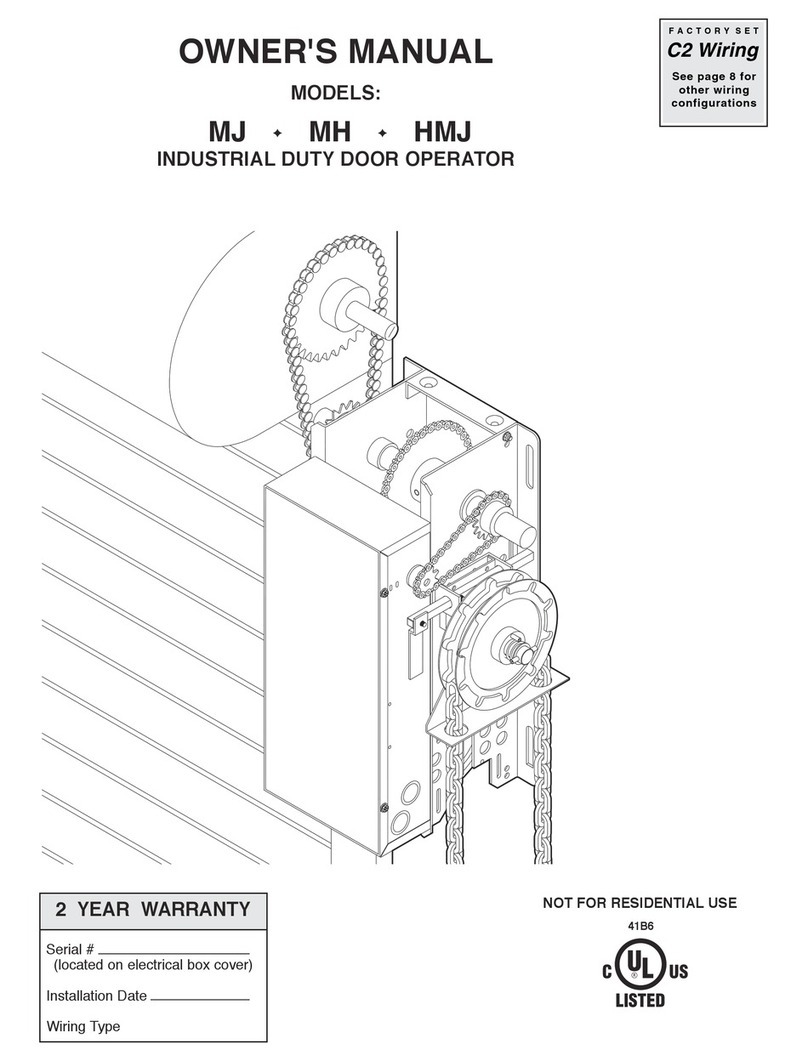 Chamberlain MH owner's manual
