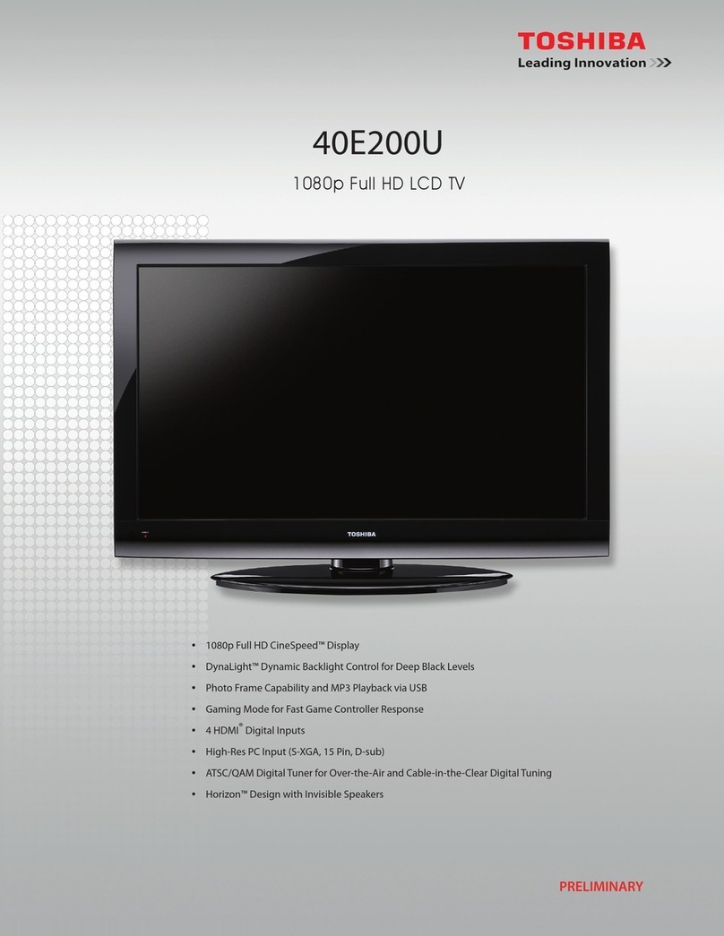 Toshiba 40E200U User manual