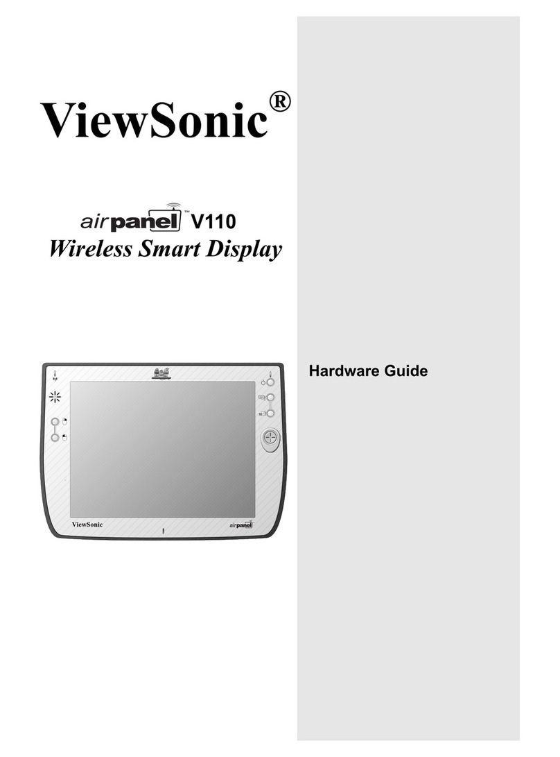 ViewSonic APV110P - Airpanel V110P DISPLAY-10.4 Installation instructions