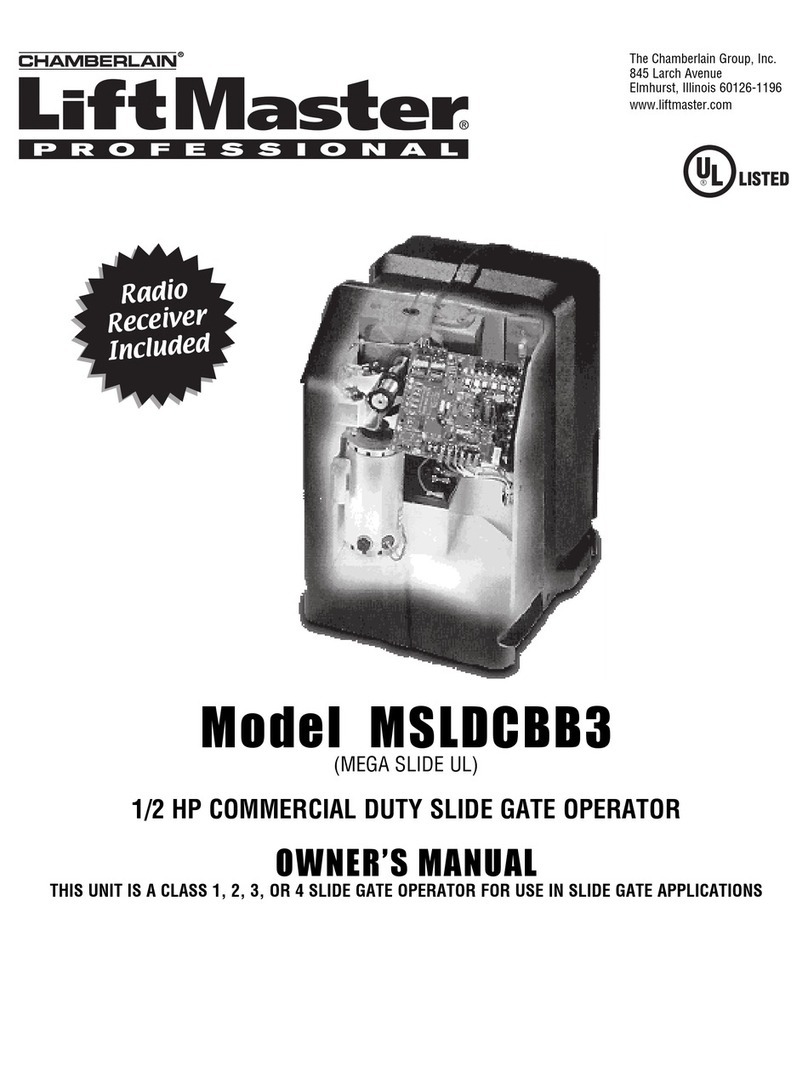 Chamberlain MEGA SLIDE owner's manual Chamberlain MEGA SLIDE owner's manual