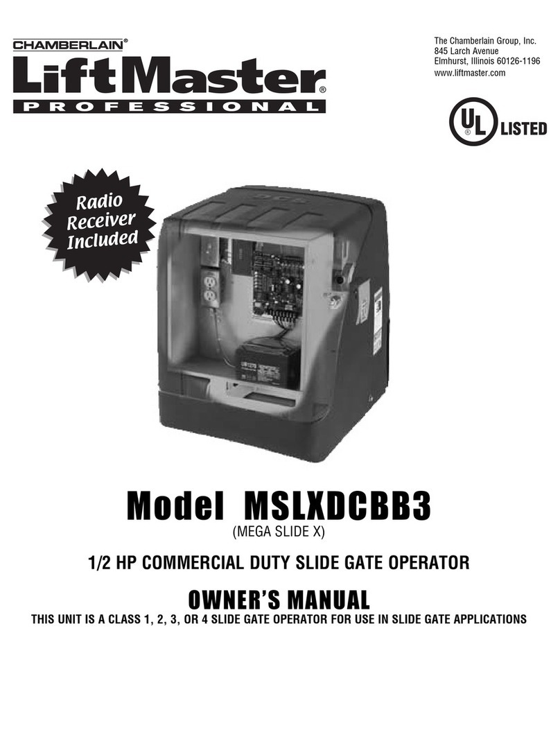 Chamberlain MEGA SLIDE-X owner's manual