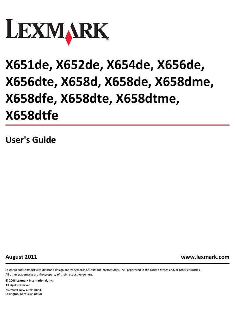 Lexmark 16M1846 - X 658dte B/W Laser user guide
