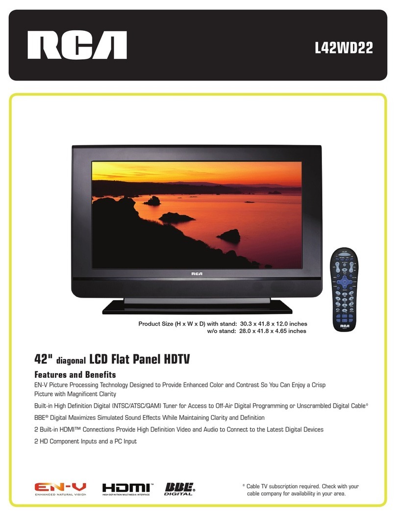RCA L42WD22 User manual
