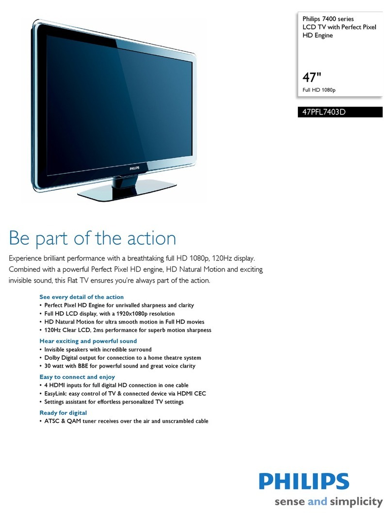 Philips 47PFL7403D User manual