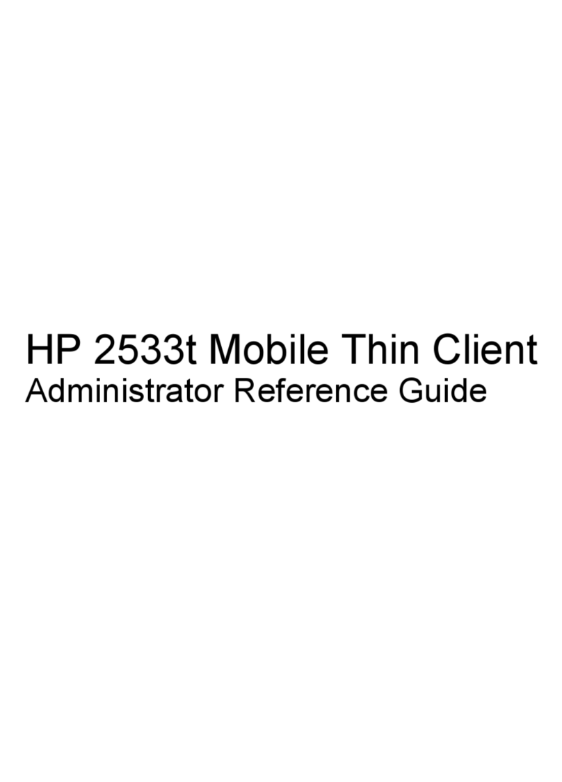 HP 2533t - Compaq Mobile Thin Client User manual