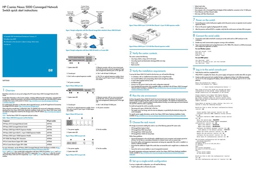 HP AP775A - Nexus Converged Network Switch 5010 Quick start instructions