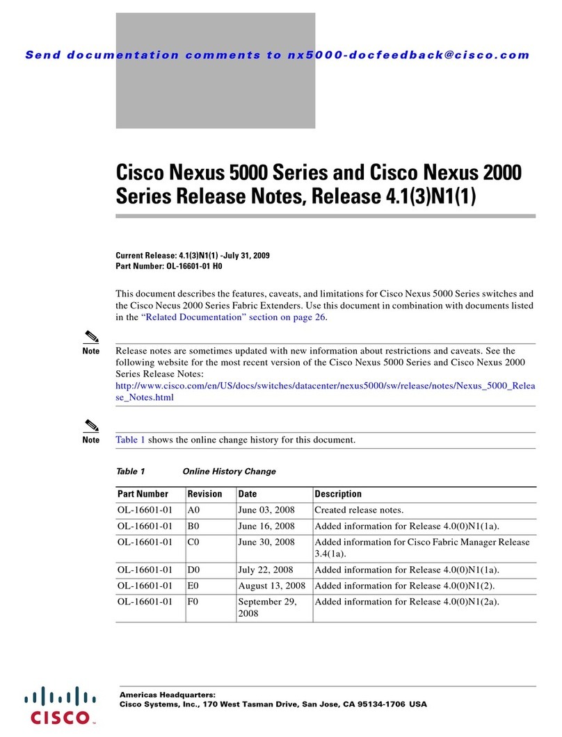 Cisco AP775A - Nexus Converged Network Switch 5010 Instruction Manual