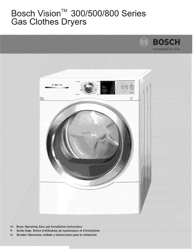 Bosch WTVC853PUC User manual