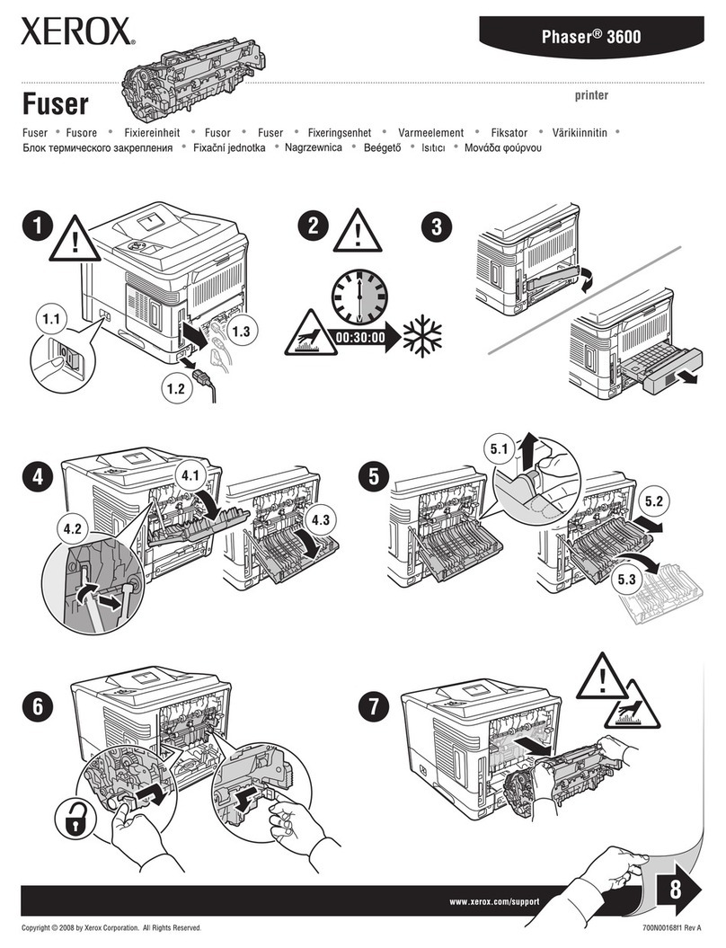 Xerox 3600B - Phaser B/W Laser Printer quick guide