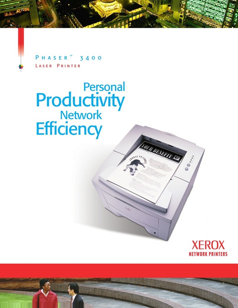 Xerox 3400B - Phaser B/W Laser Printer User manual