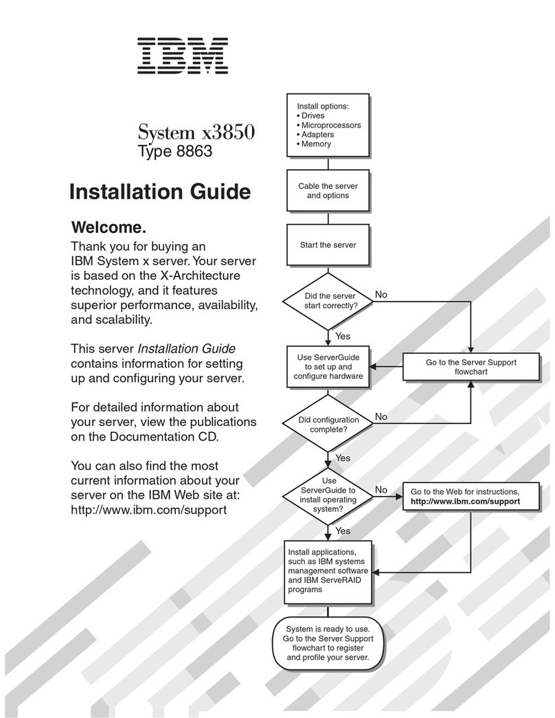 IBM 88631SU - System x3850 - 8863 User manual