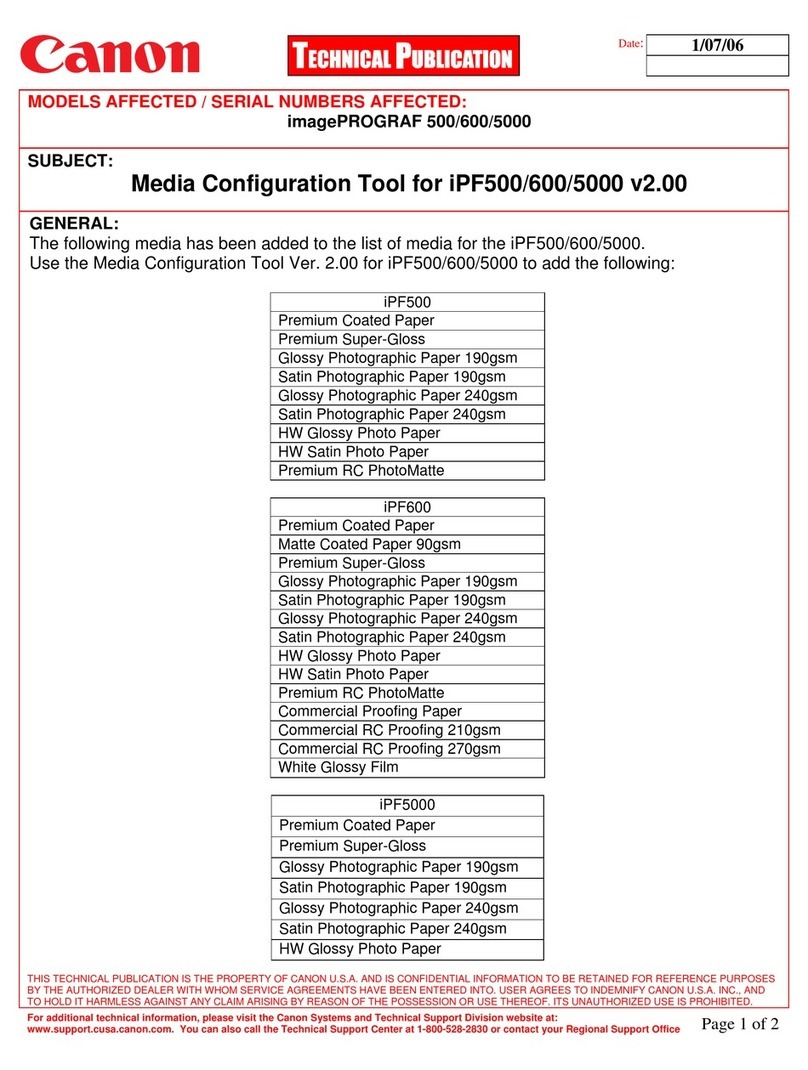 Canon iPF500 - imagePROGRAF Color Inkjet Printer Service manual Canon iPF500 - imagePROGRAF Color Inkjet Printer Service manual