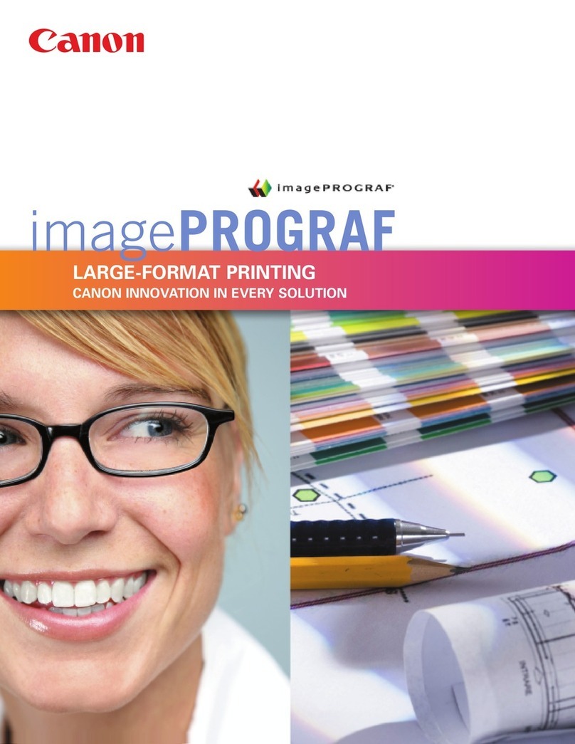 Canon iPF500 - imagePROGRAF Color Inkjet Printer User manual
