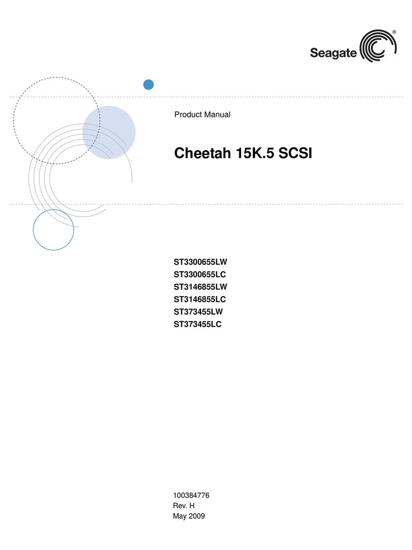 Seagate ST3146855LC - Cheetah 146.8 GB Hard Drive User manual