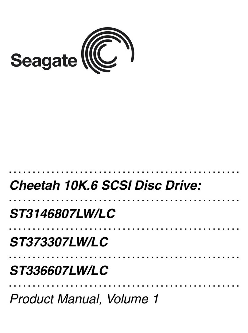 Seagate ST3146807LC - Cheetah 147 GB Hard Drive User manual