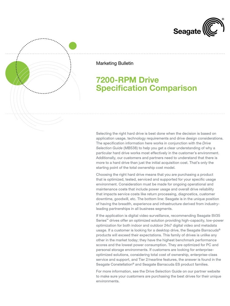 Seagate ST31500341AS - Barracuda 1.5 TB Hard Drive User manual
