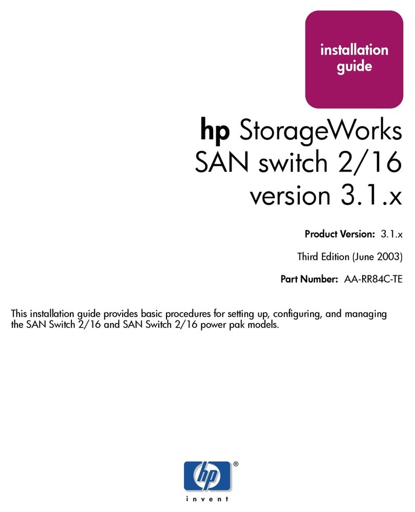 HP A7340A - Surestore FC 1Gb/2Gb Switch 16B User manual