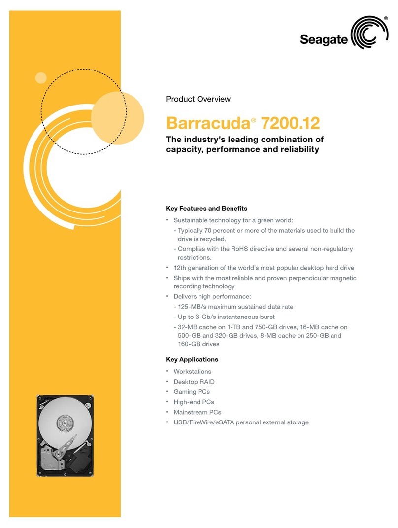 Seagate ST31500341AS - Barracuda 1.5 TB Hard Drive Operating and safety instructions