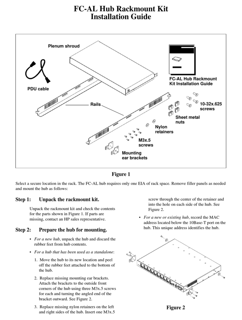 HP A3724A - SureStore E Hub S10 User manual