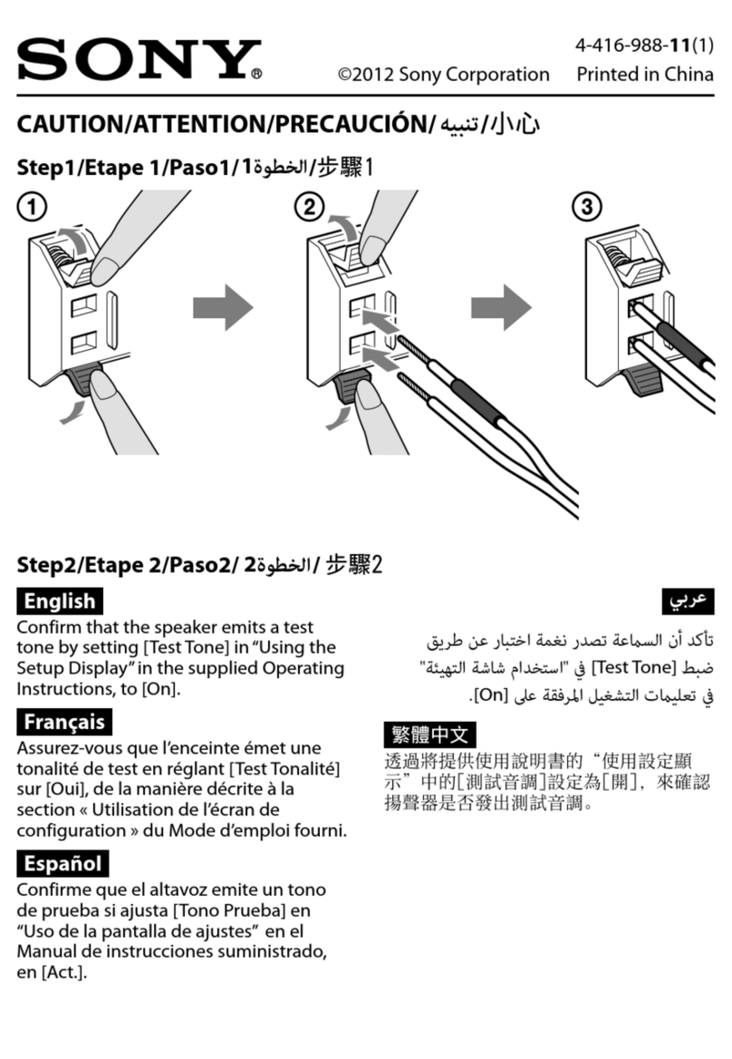 Sony DAV-TZ140 Installation and operating instructions