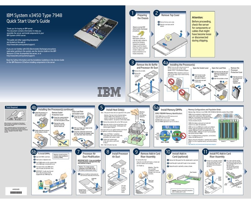 IBM x3450 - System - 7948 User manual