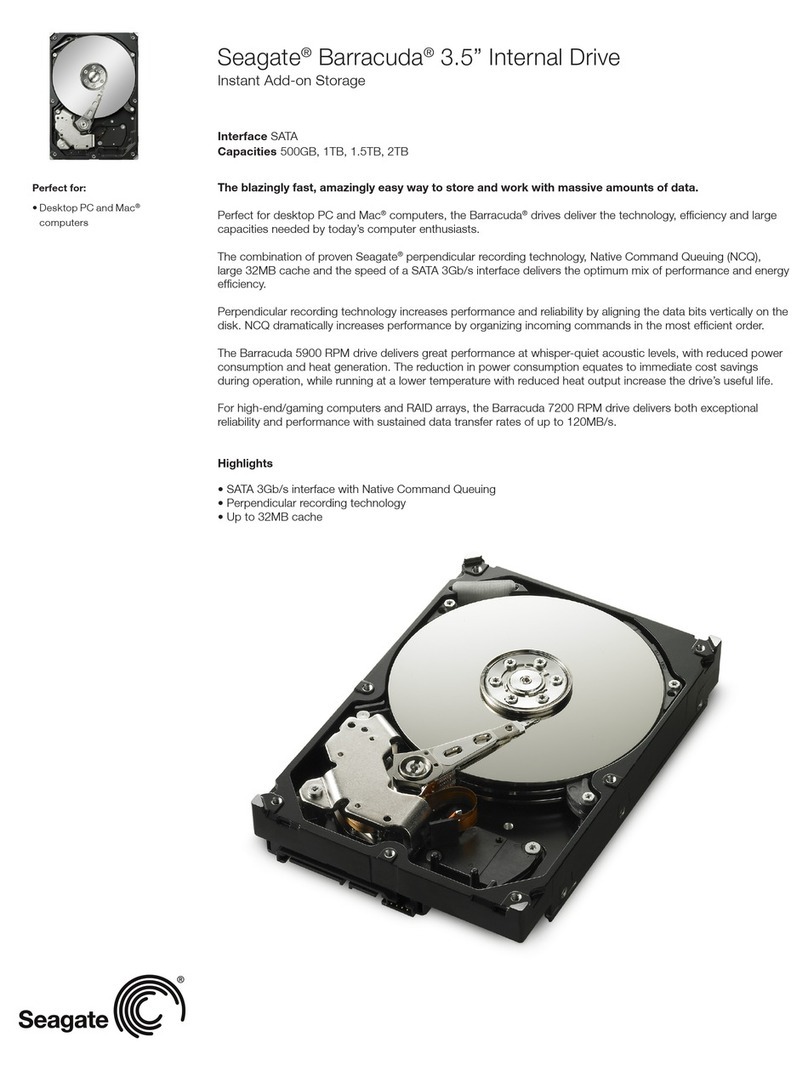 Seagate ST3300622A - Barracuda 300 GB Hard Drive User manual