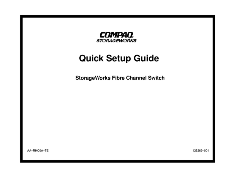 Compaq A7340A - Surestore FC 1Gb/2Gb Switch 16B Quick setup guide