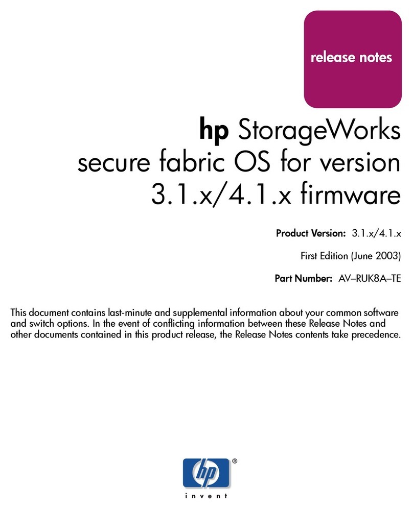 HP A7340A - Surestore FC 1Gb/2Gb Switch 16B Instruction Manual HP A7340A - Surestore FC 1Gb/2Gb Switch 16B Instruction Manual