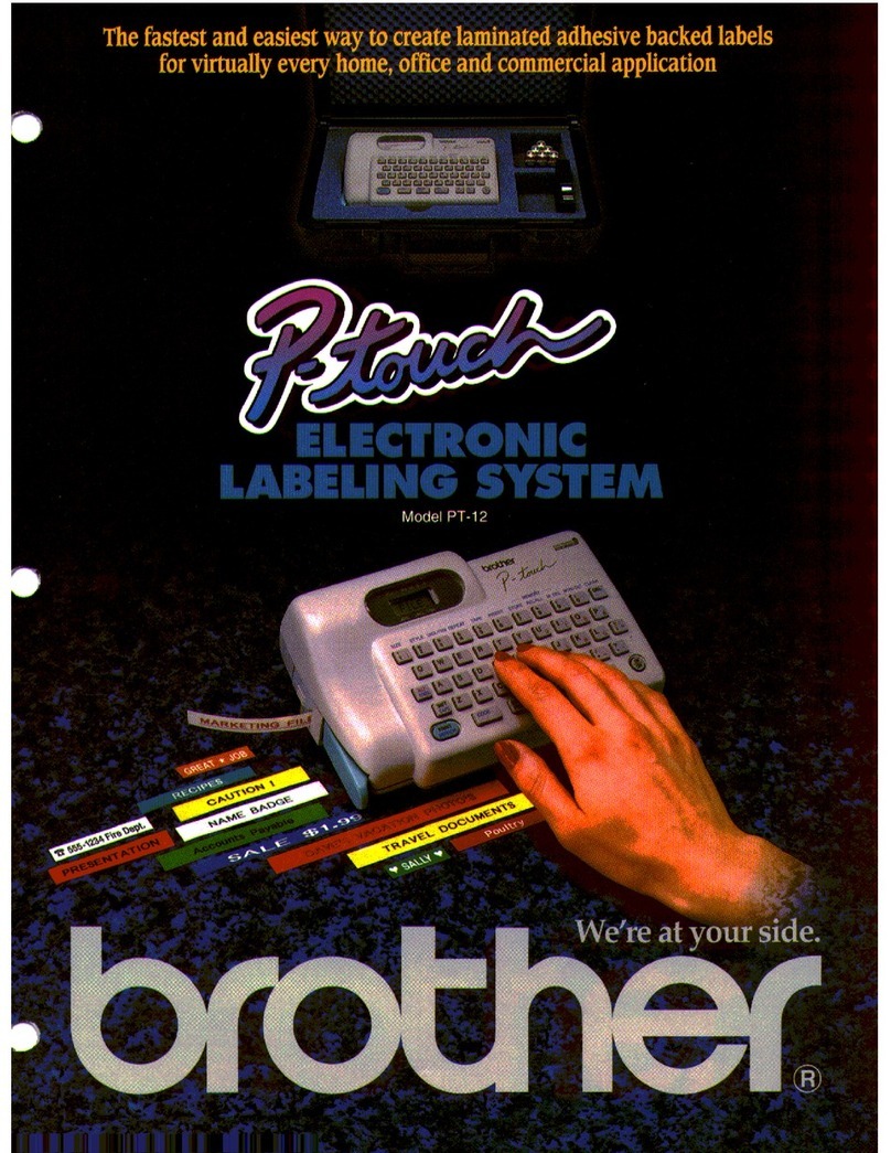 Brother P-Touch PT-12 User manual