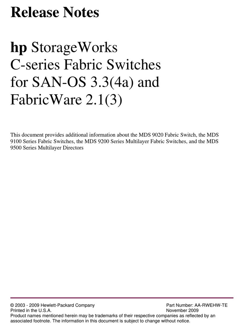Cisco AJ732A - MDS 9134 Fabric Switch Instruction Manual Cisco AJ732A - MDS 9134 Fabric Switch Instruction Manual