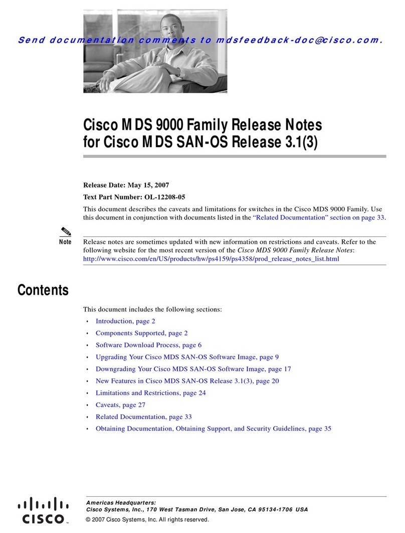Cisco AJ732A -  MDS 9134 Fabric Switch Instruction Manual