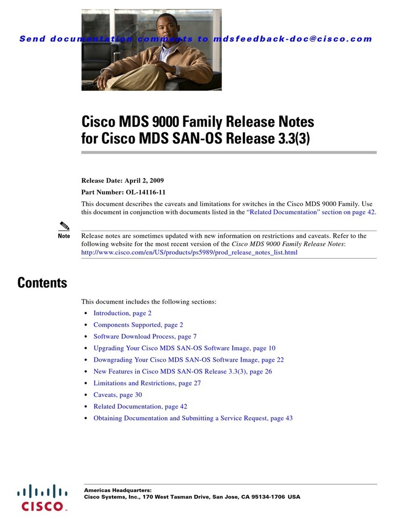 Cisco AJ732A - MDS 9134 Fabric Switch Instruction Manual Cisco AJ732A - MDS 9134 Fabric Switch Instruction Manual