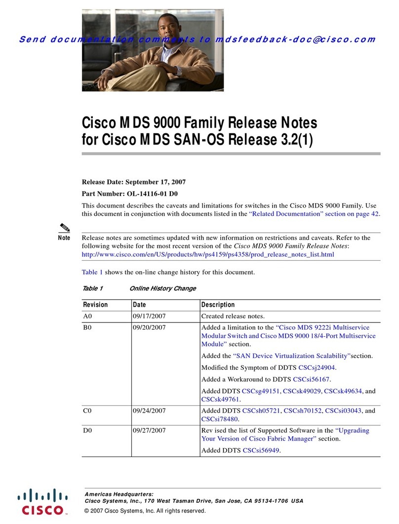 Cisco AJ732A -  MDS 9134 Fabric Switch Instruction Manual