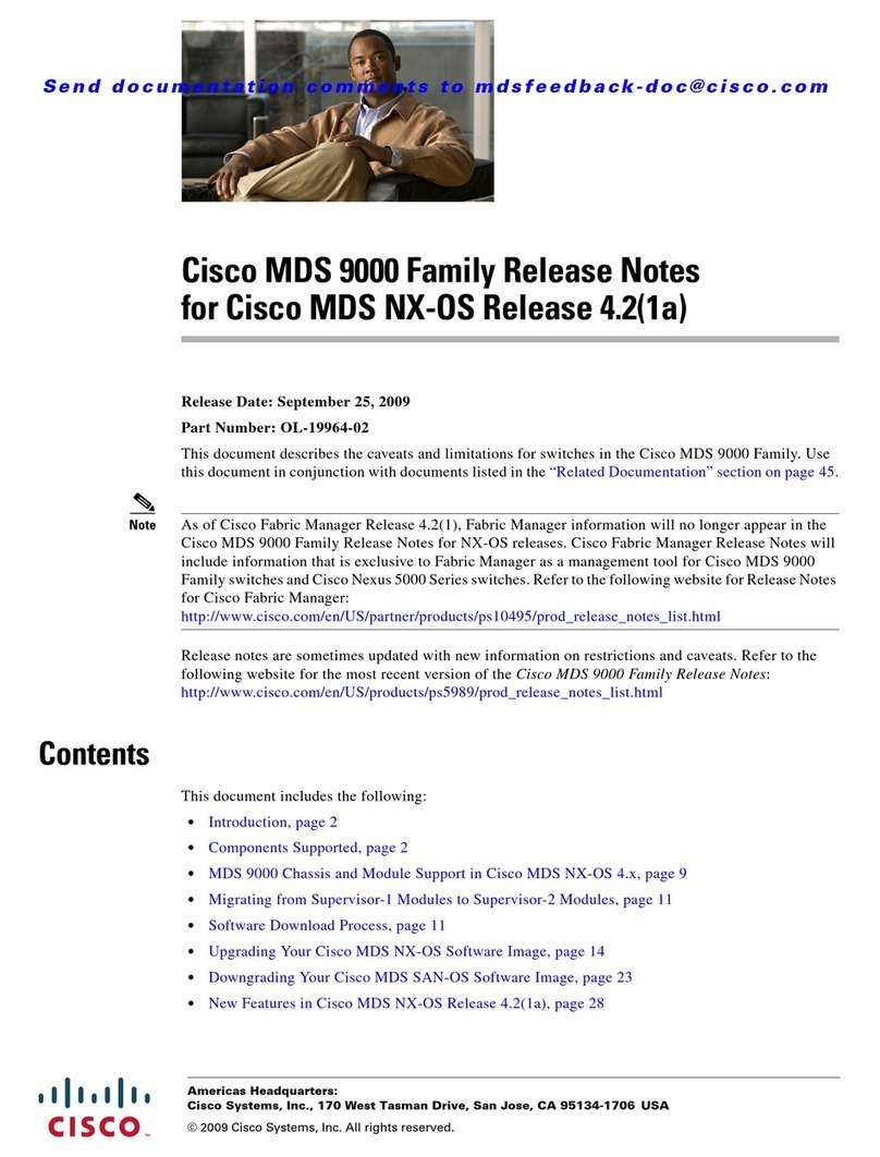 Cisco AJ732A -  MDS 9134 Fabric Switch Instruction Manual