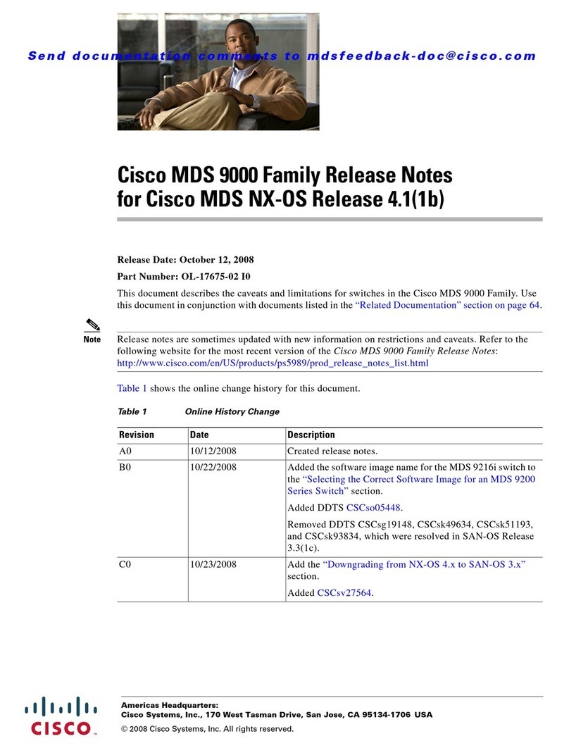 Cisco AJ732A -  MDS 9134 Fabric Switch Instruction Manual