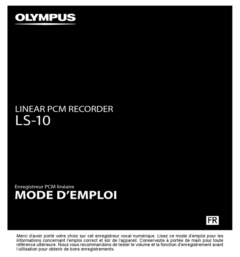 Olympus LS-10 - Linear PCM Recorder 2 GB Digital... Mode d'emploi