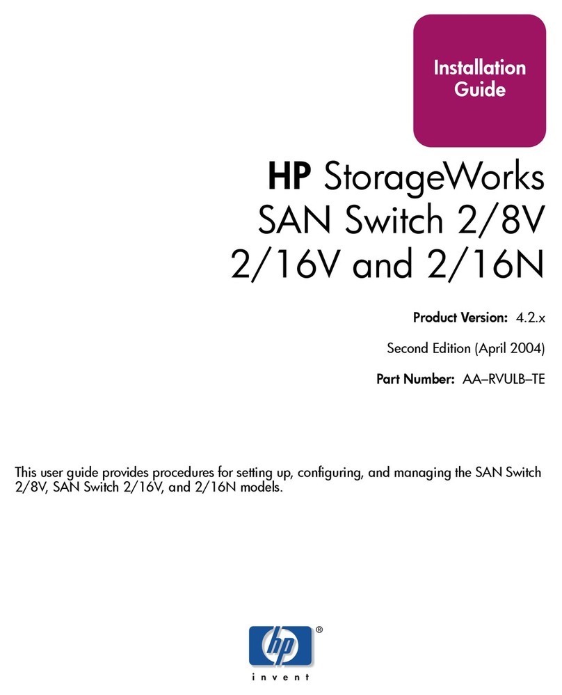 HP AA979A - StorageWorks SAN Switch 2/8V User manual