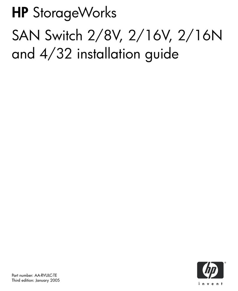 HP AA979A - StorageWorks SAN Switch 2/8V installation guide HP AA979A - StorageWorks SAN Switch 2/8V installation guide