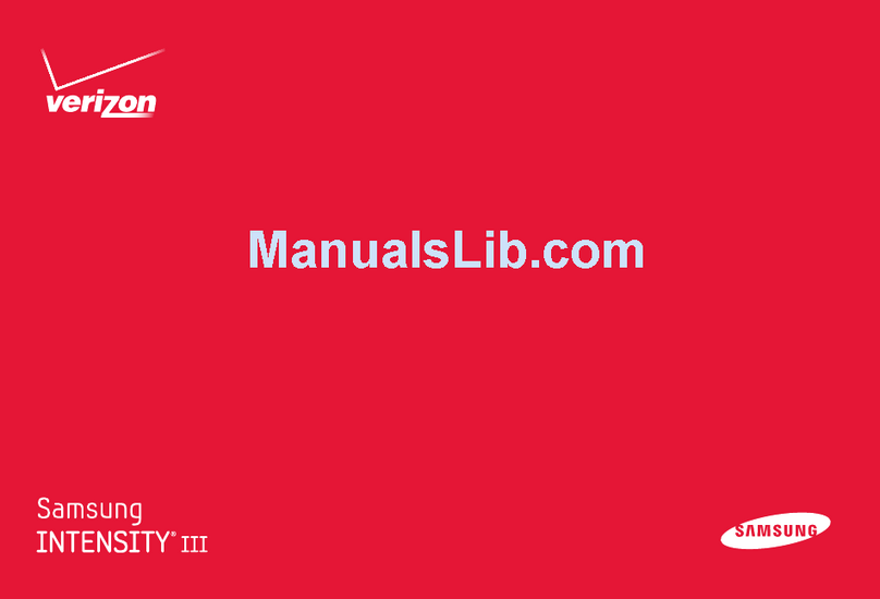 Samsung Verizon SCH-U485 User manual