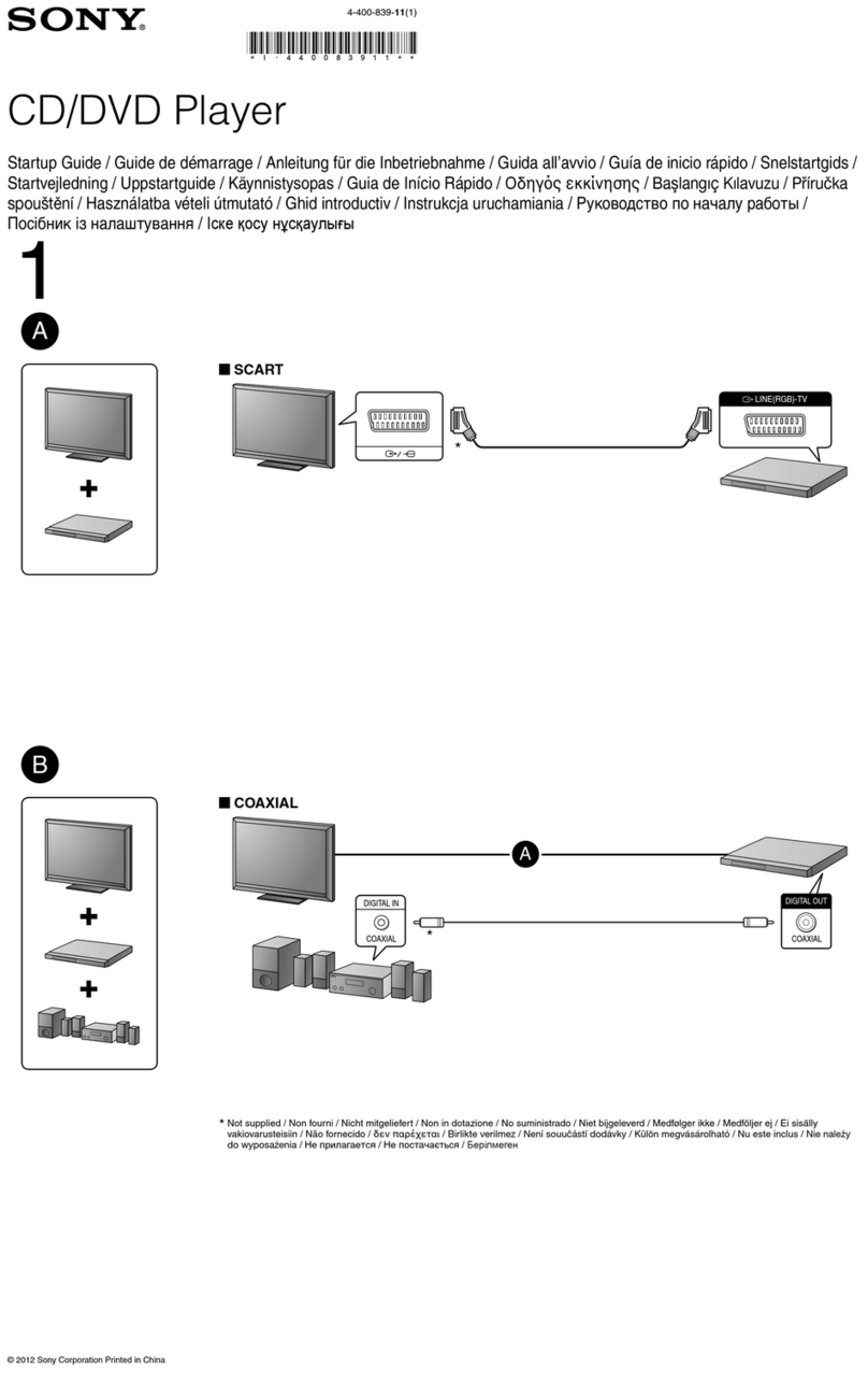 Sony DVP-SR160 User guide