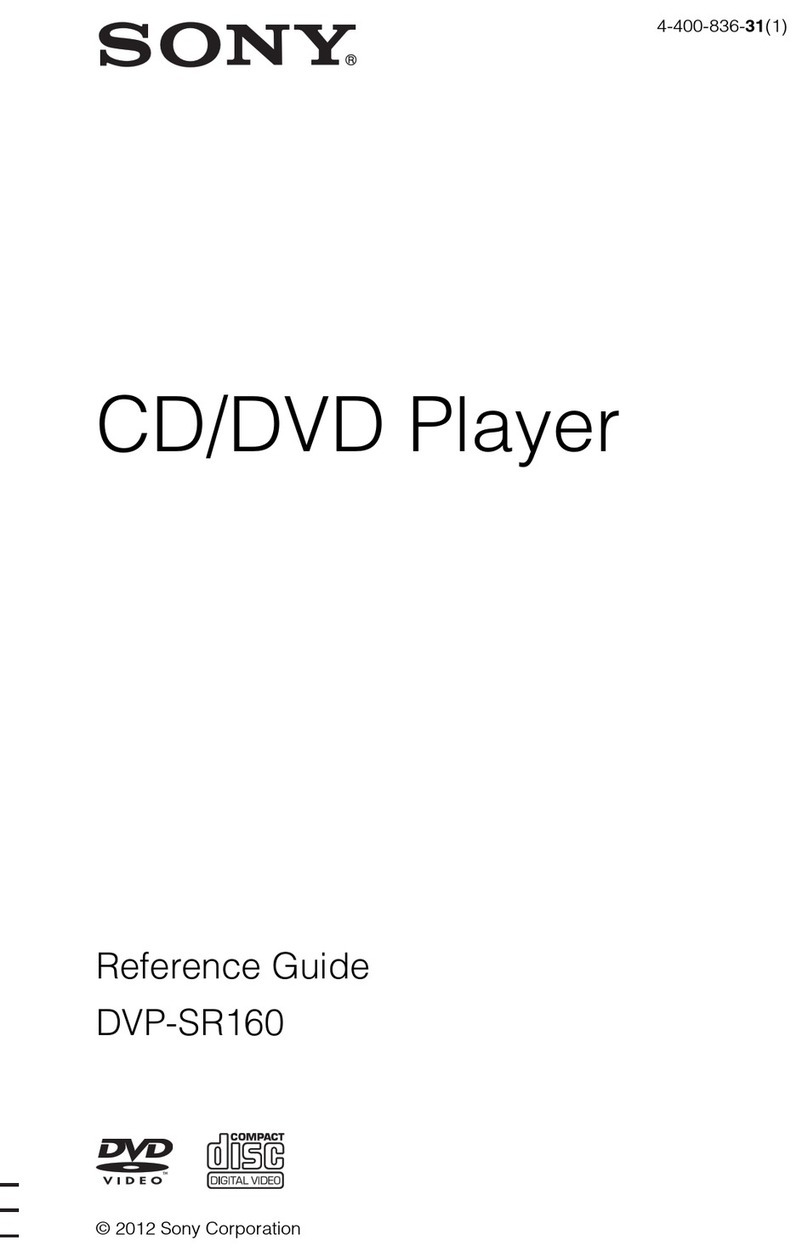 Sony DVP-SR160 reference guide