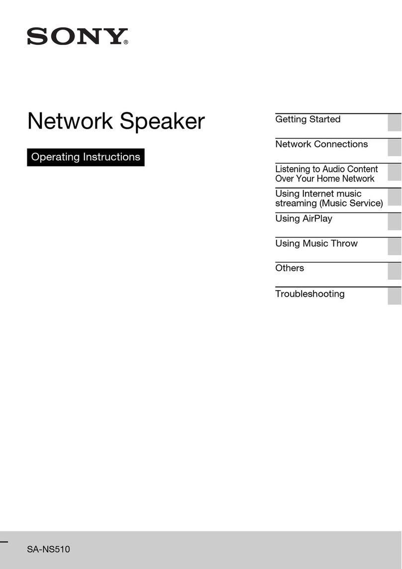 Sony SA-NS510 operating instructions