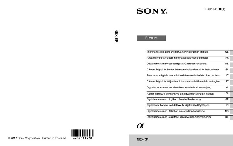 Sony Alpha NEX-5R instruction manual