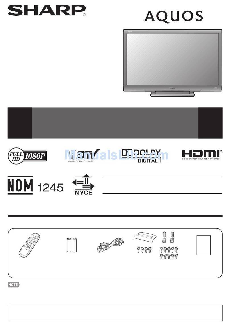Sharp AQUOS LC-60E79U User manual